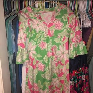 Lilly p beach dress with bell sleeves